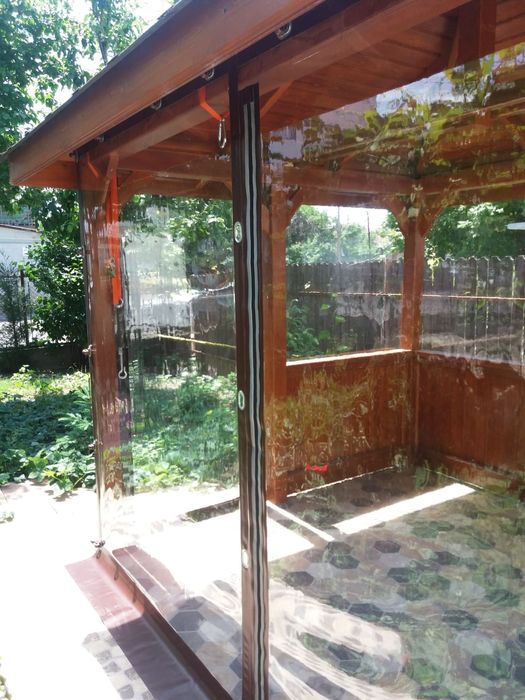 Închideri terase cu folie transparentă