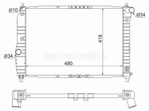Радиатор Chevrolet Aveo