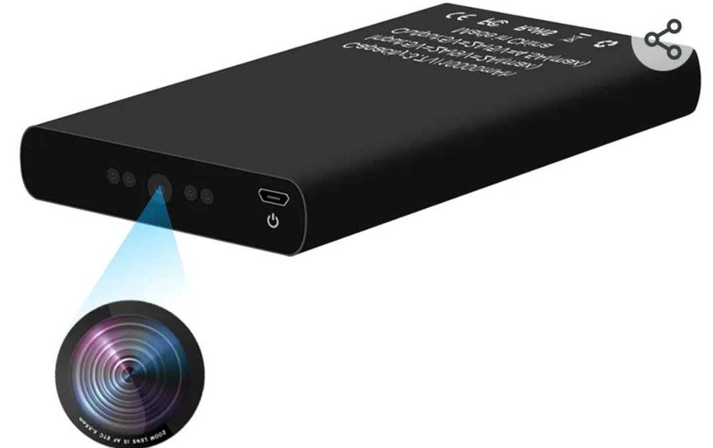 Скрита Камера във външна батерия Power Bank 10000mAh HD 1080P НОВА