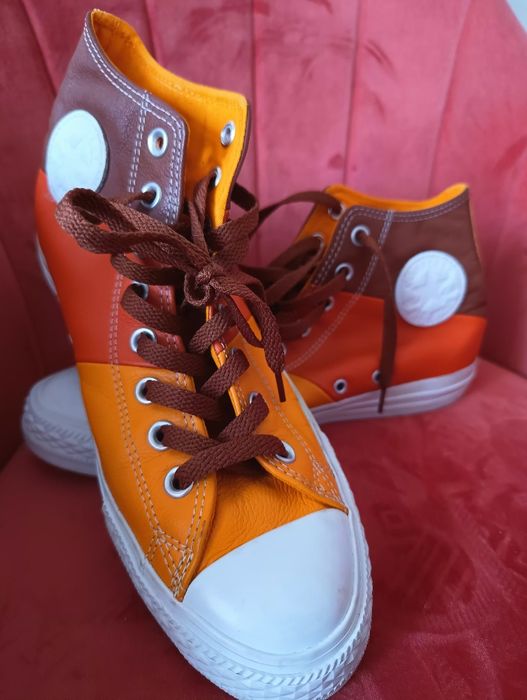 Tenesi înalți/pantofi sport Converse originali din piele veritabilă-ma