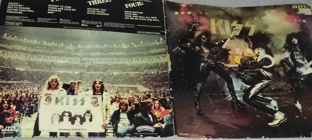 2 viniluri KISS ALIVE - 1975  - pt. colectionari 180 ron