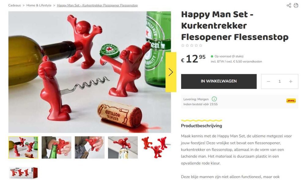 Комплект отварачки Happy Men Set