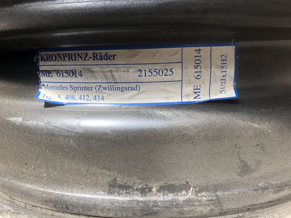 Диски на Спринтер 408/412/414