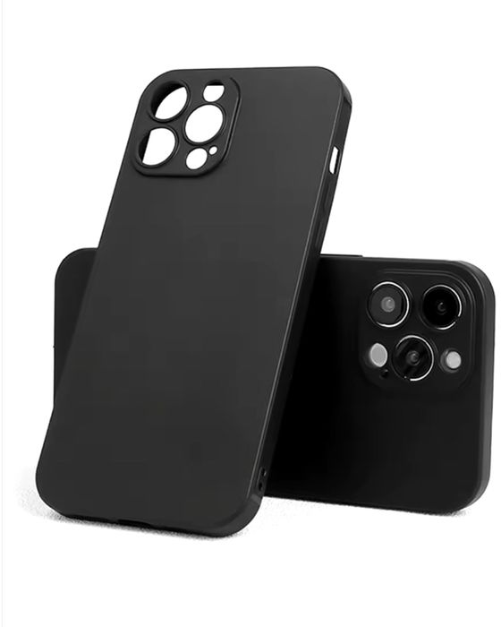 Husa Silicon Ultra Slim Clara / Neagra - Iphone 11 12 13 PRO MAX