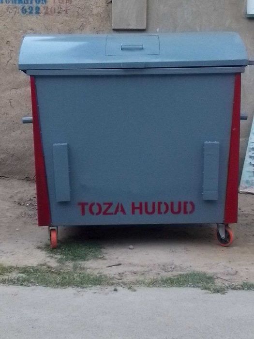 Мусорный контейнер 1,1 куб Урна 1-2-3 сексионный