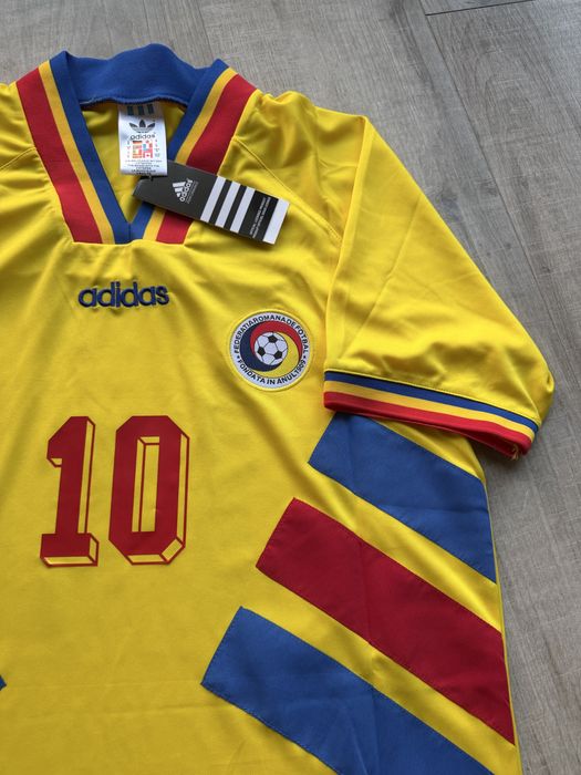 Tricou de forbal Romania nationala Adidas marime M Gica Hagi cupa mondiala 94