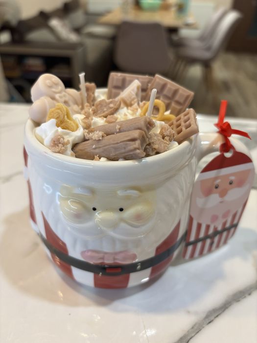 Коледни подаръци - свещи в чашка