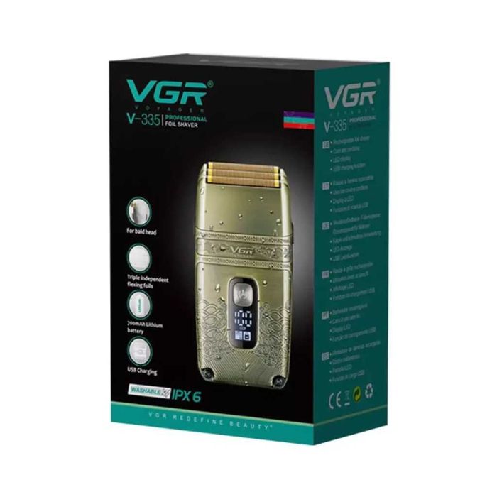 Машина за бръснене с бутално движение VGR, V-335, Водоустойчива