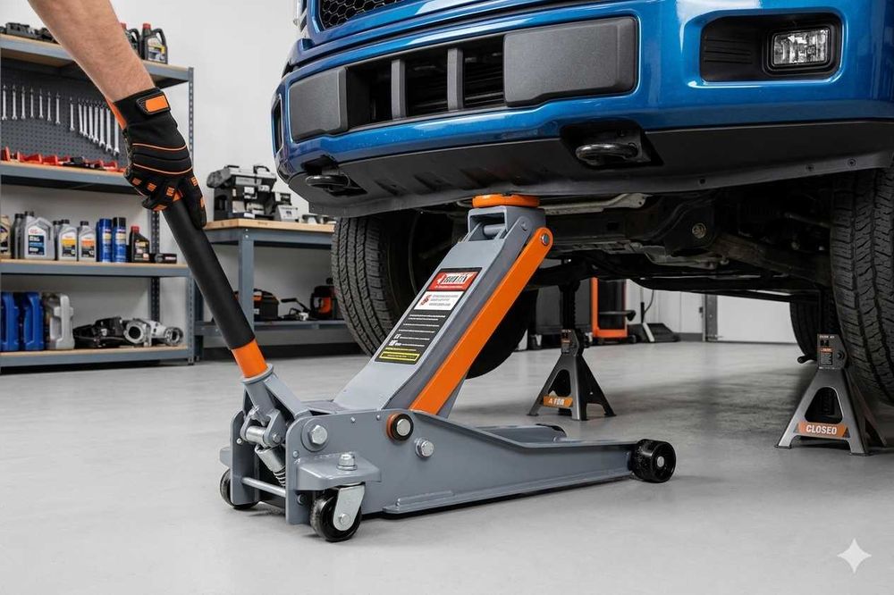 Cric hidraulic 4 tone auto profil jos puternic robust