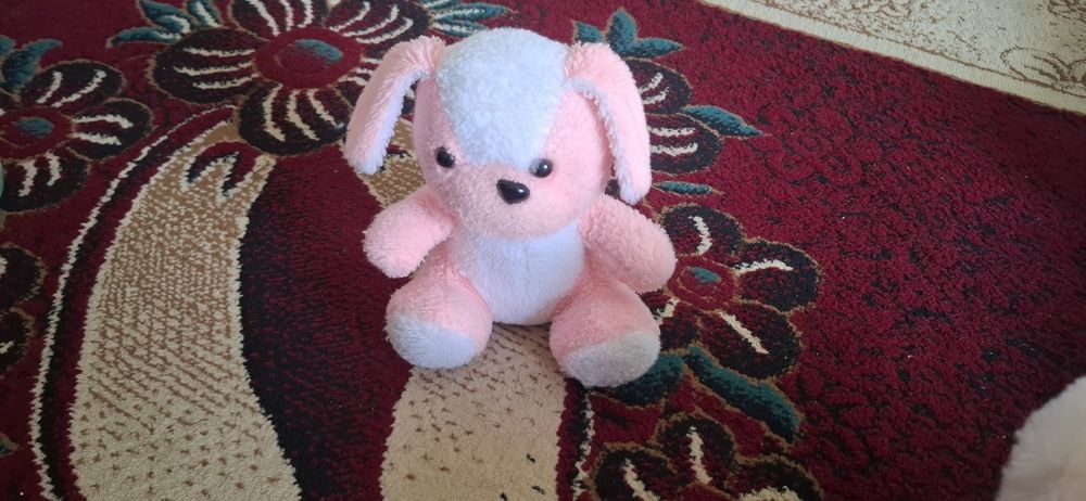 Мягкие игрушки медвежонок и зайка