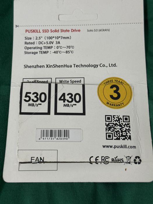 Noutbuk va Kompyuter uchun 240GB SSD