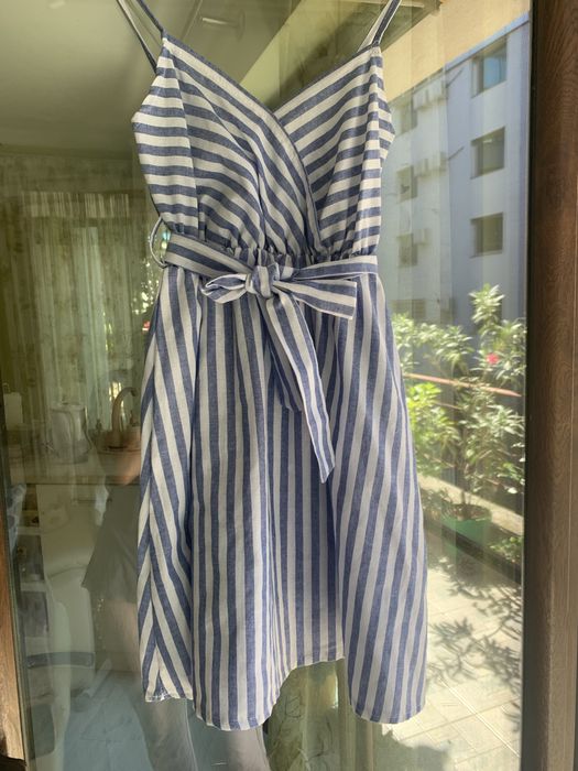 Рокля райе от памук