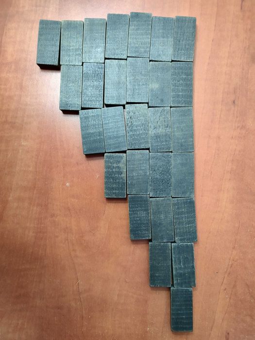 Joc Domino Vechi din Lemn – Set Complet 28 Piese, de Colecție