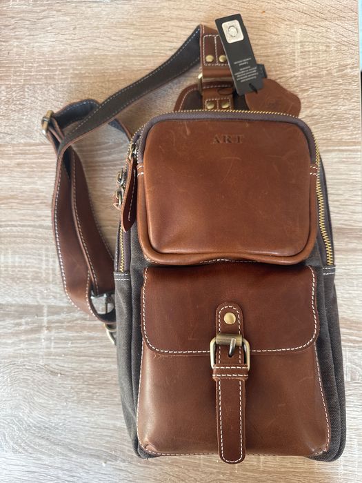 Оригинална естествена кожа мъжка чанта ART-93