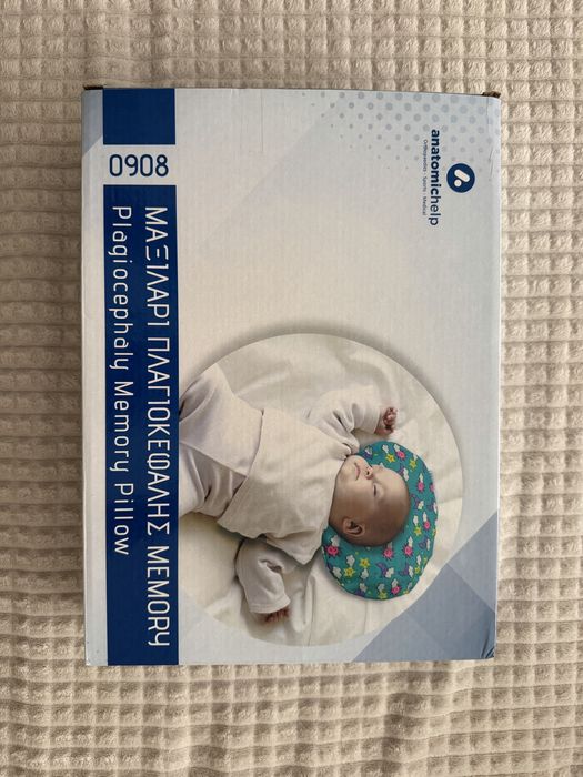 Ергономична ортопедична възглавница за бебе против плоска глава