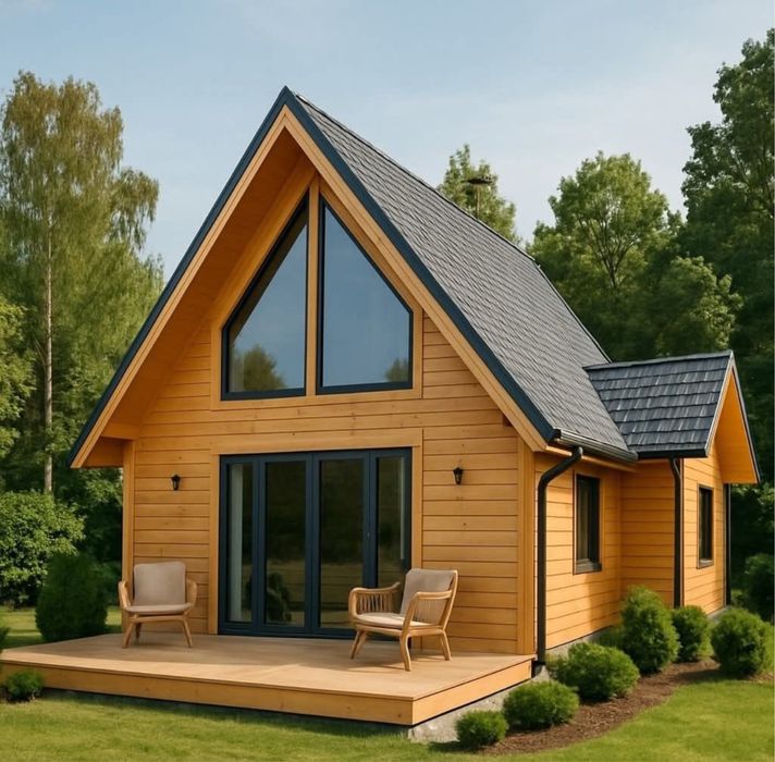 Cabane tip casa sau Aframe la cheie