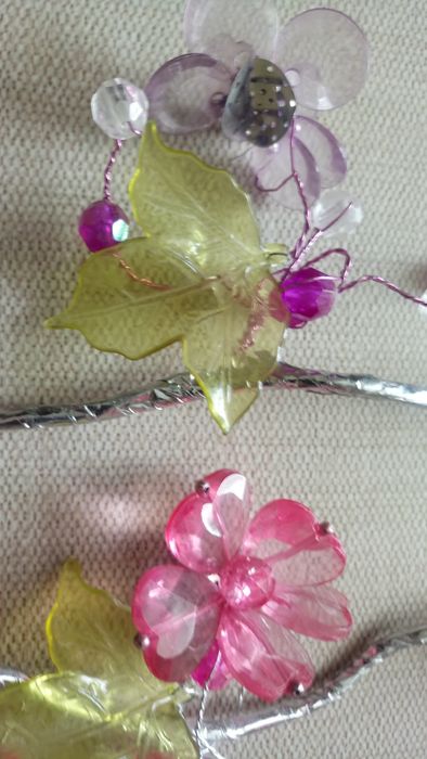 Цветы листья искусственные. Декор.