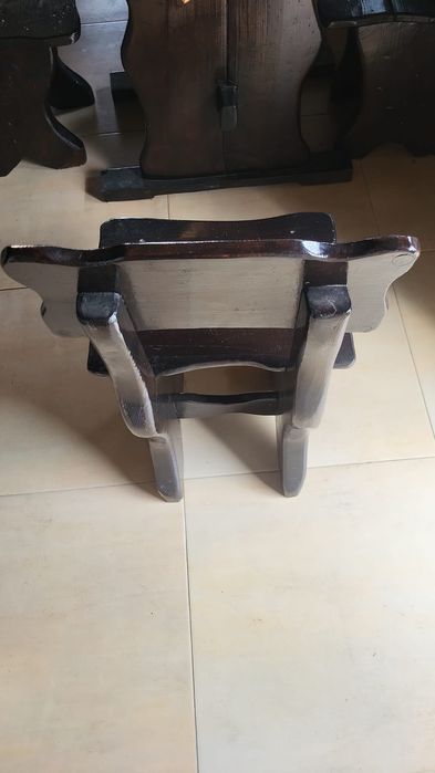 Set de mobilier rustic din lemn masiv