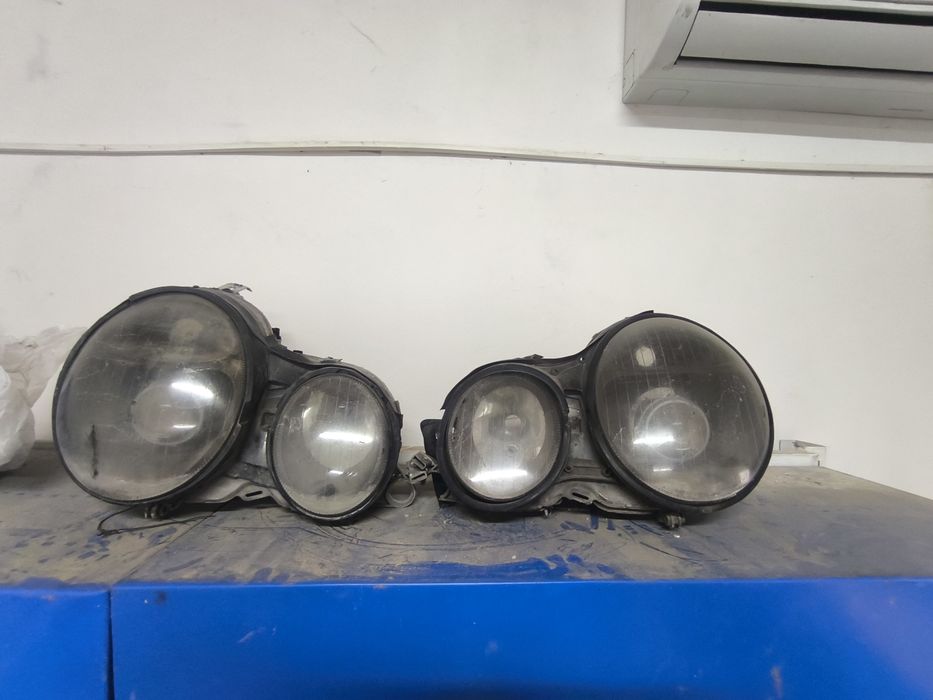Мерс 210. Фары стекло. До рест.