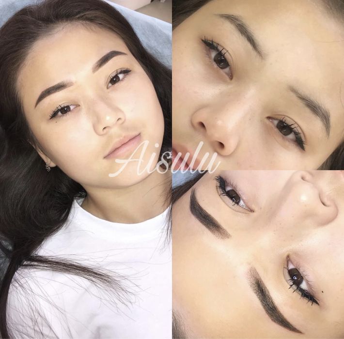 Перманентный макияж бровей