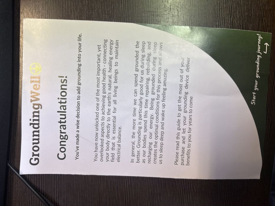 Нов Заземяващ Чаршаф GroundingWell (Заземяване / Earthing) + оригинален кабел