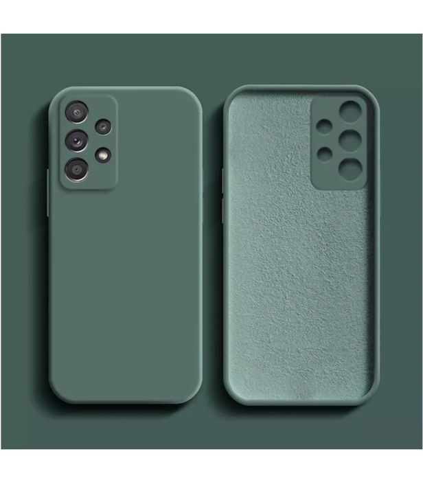 Husa Silicon Impact Case cu Alcantara - Samsung A52S/A53/A54/A55/A56/A57