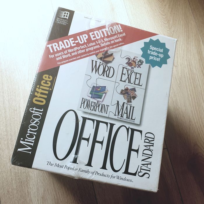 Microsoft Office 4.2 1994 retail pack FOARTE RAR pentru COLECTIE