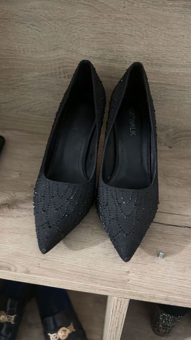 Catwalk pantofi cu toc negru