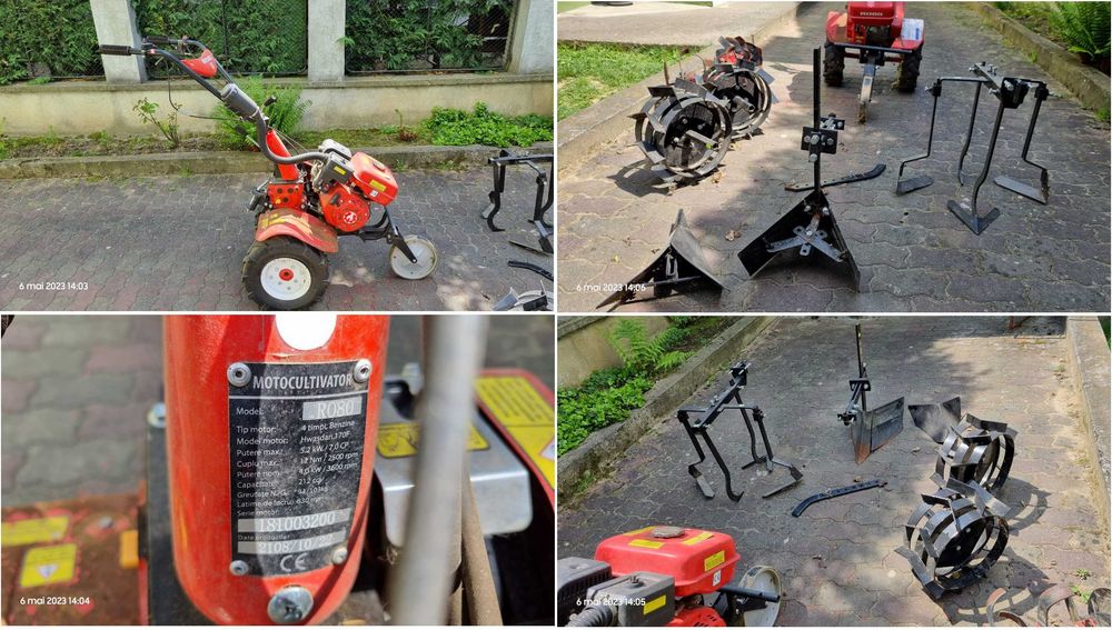Vand motocultivator Rotakt ROG80, 7CP, 3 viteze