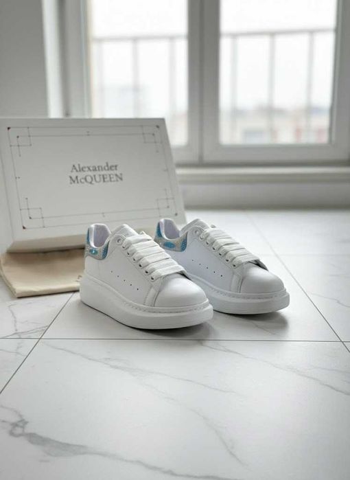 Adidasi Alexander McQueen Glitter - Pietricele - Piele Natura