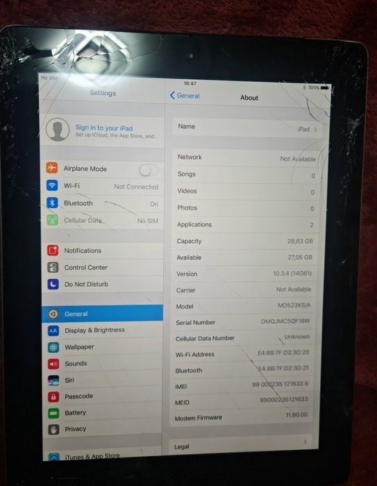 Продавам 4 бр. iPad 4 (A1460) – само накуп