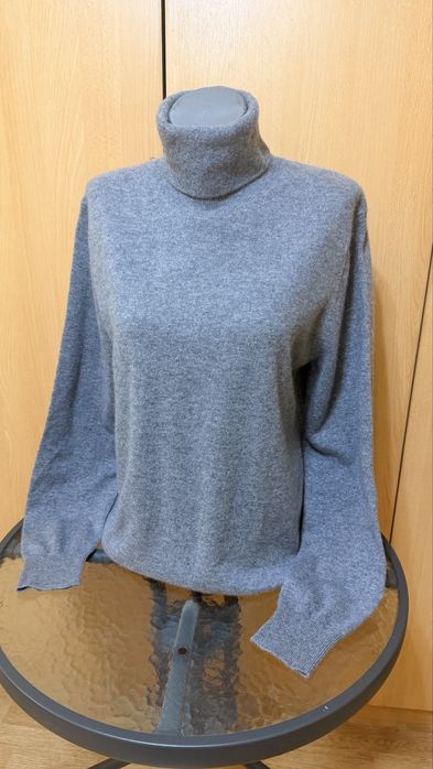 Мъжки пуловер поло 100%кашмир Conbipel. Размер L.