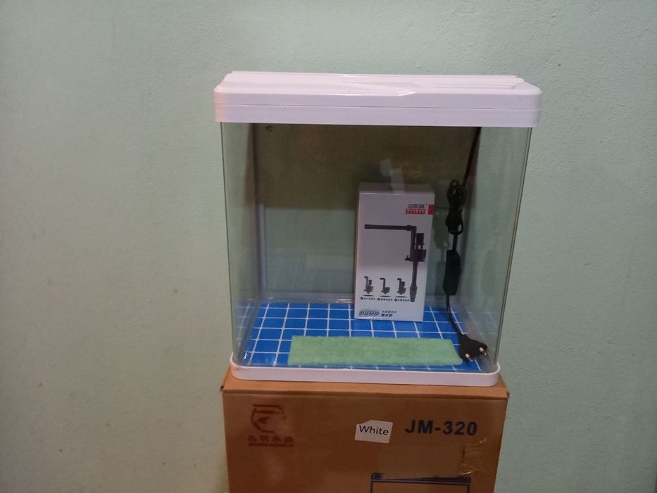 Аквариум комплект с фильтром и лампой всех цветов от 10 до 60 литров