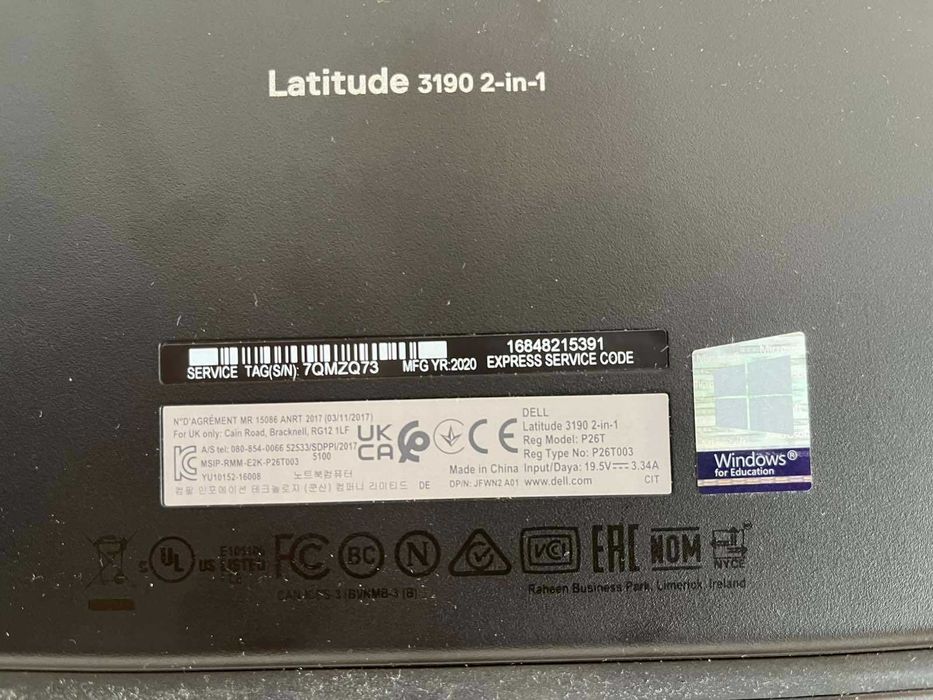Лаптоп Dell Latitude 3190 2-in-1
