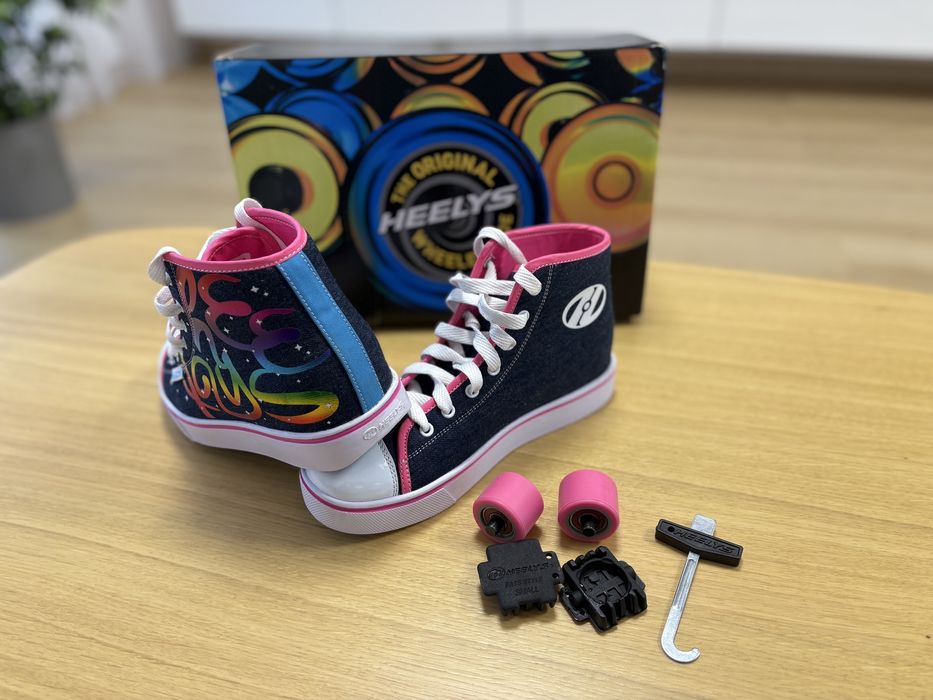 Heelys Veloz Denim/Rainbow!