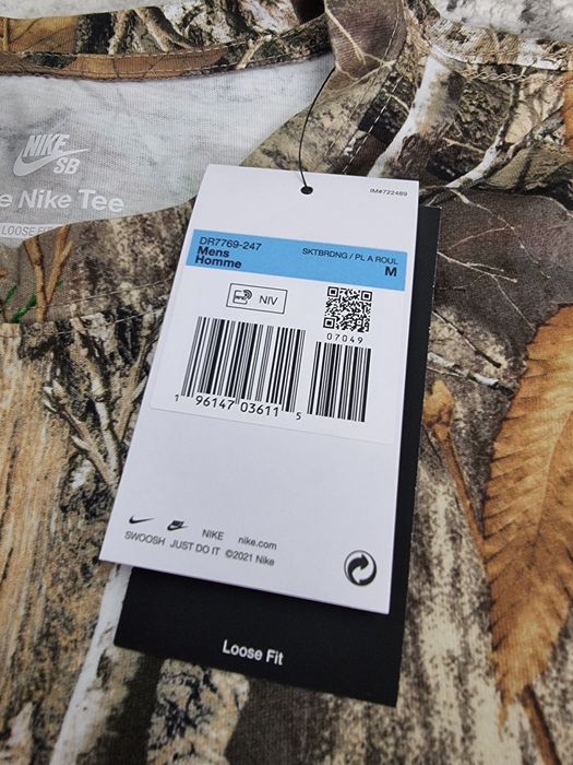 Tricou Nike SB x Realtree camouflage outdoor nou cu eticheta (nu adidas, columbia, salewa, asics)