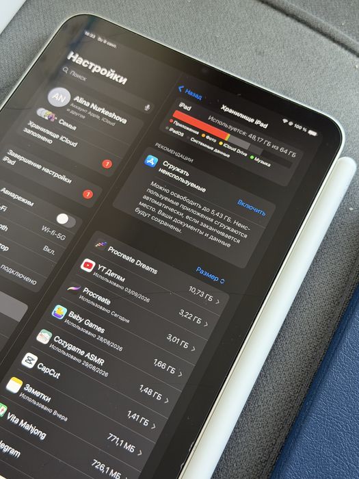 ipad 6mini, 64 gb