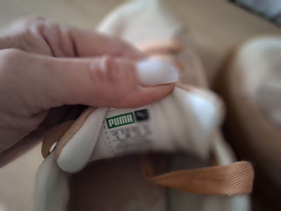 Зимни кецове Puma в цвят праскова