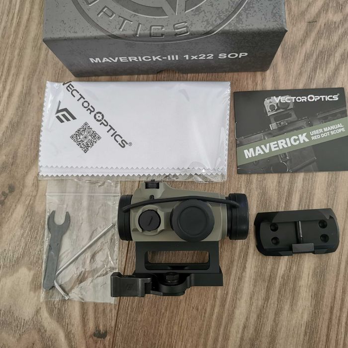 ГУМИРАН Бързомер Vector Optics Maverick 1x22 БЪРЗ МОНТАЖ