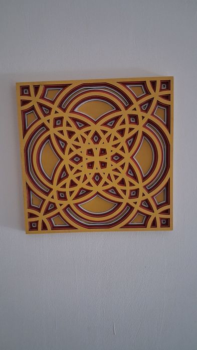 Decor de lemn tip Mandala