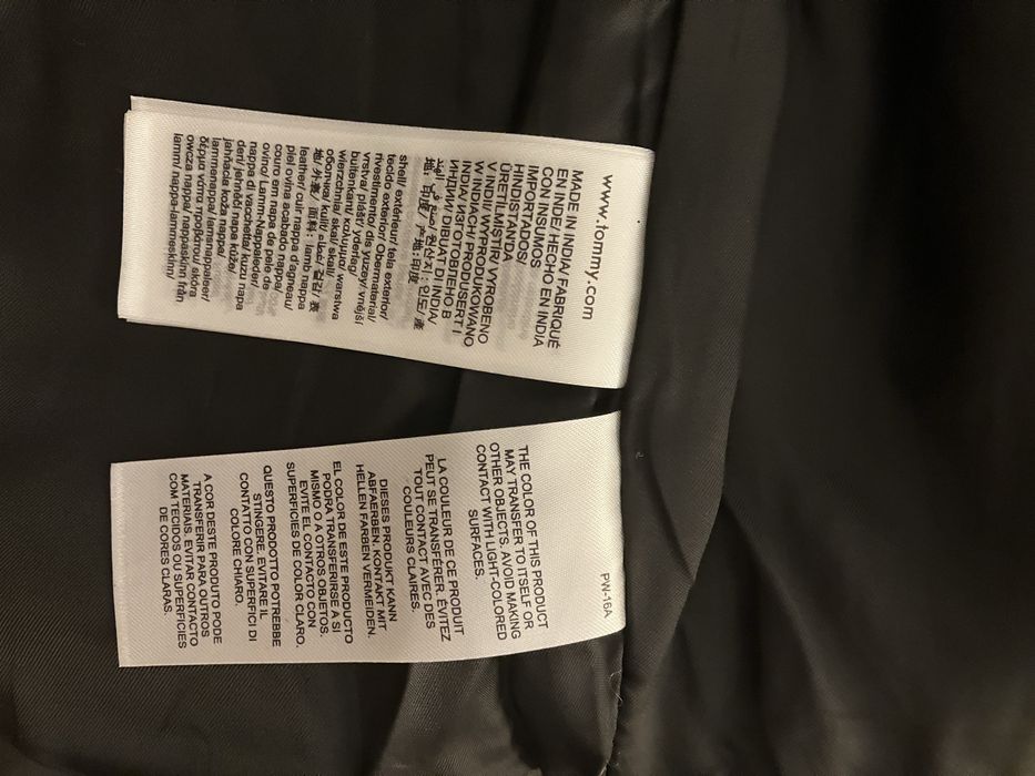 Geaca de piele Tommy Hilfiger M, Noua