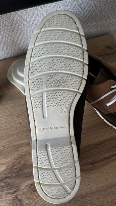 Мъжки кожени мокасини Tommy Hilfiger Номер 48