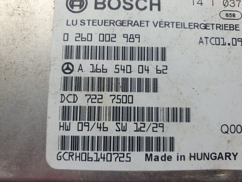 Modul cutie automata a1665400462 0260002989 Mercedes-Benz GLE 1 (W166