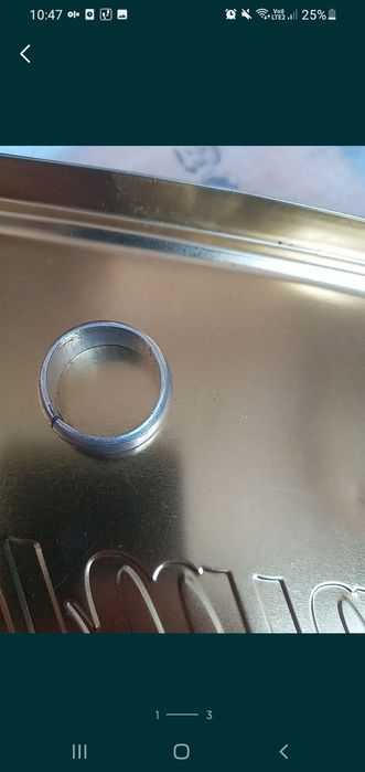 Кольцо мужское серебро