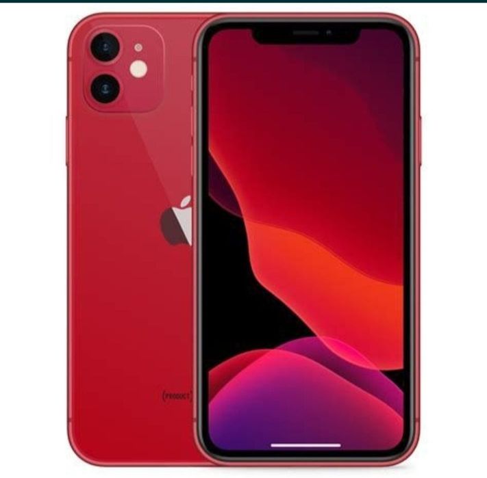 iphone 11  holati idial rangi qizil ayol kishi ishlatgan