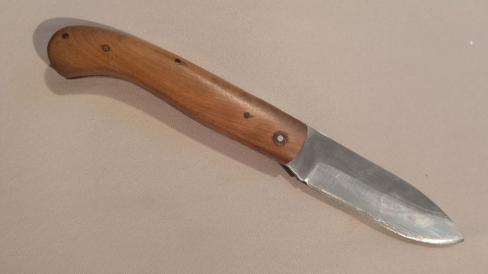 Cutit/briceag nemtesc cu logo vanatoare/pescuit, unicat, teaca piele