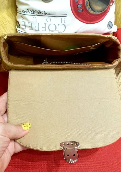 Дамска раница и чанта от дънков плат