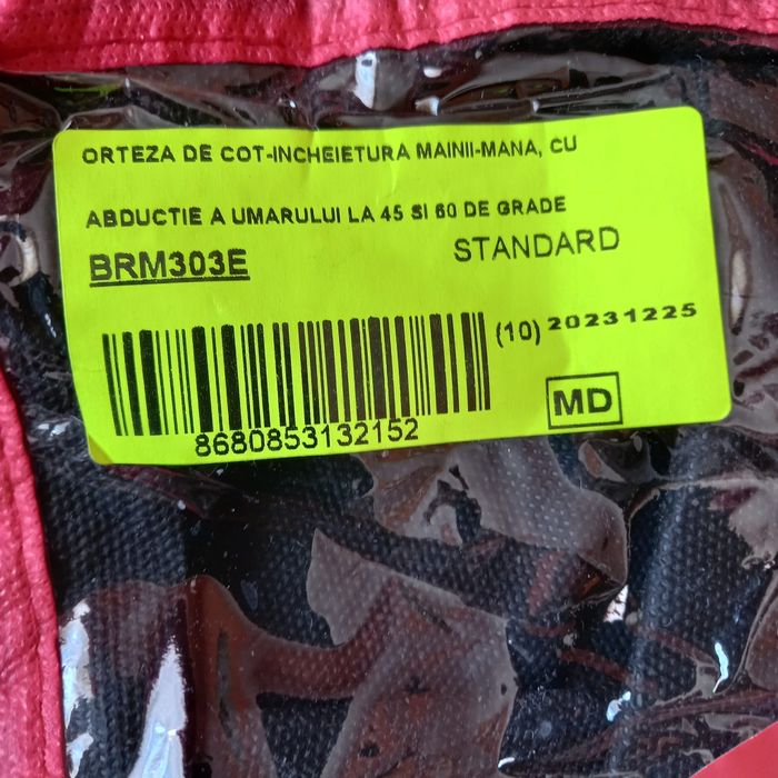 Orteza umar la 45 si 60 grade