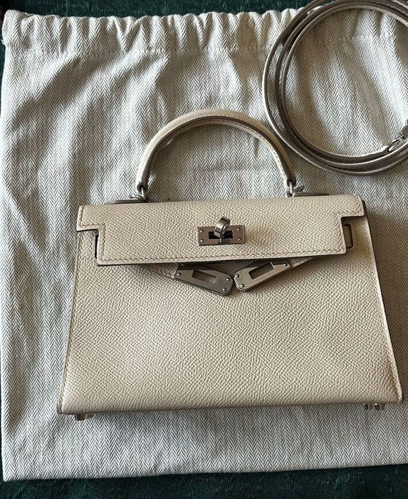 Чанта естествена кожа Mini Kelly