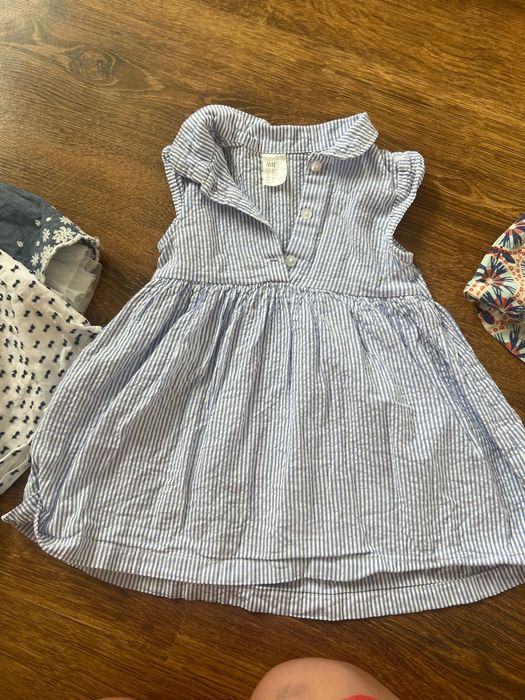 Lot de 6 rochițe pentru fetițe 9-12 luni (H&M,mayoral)